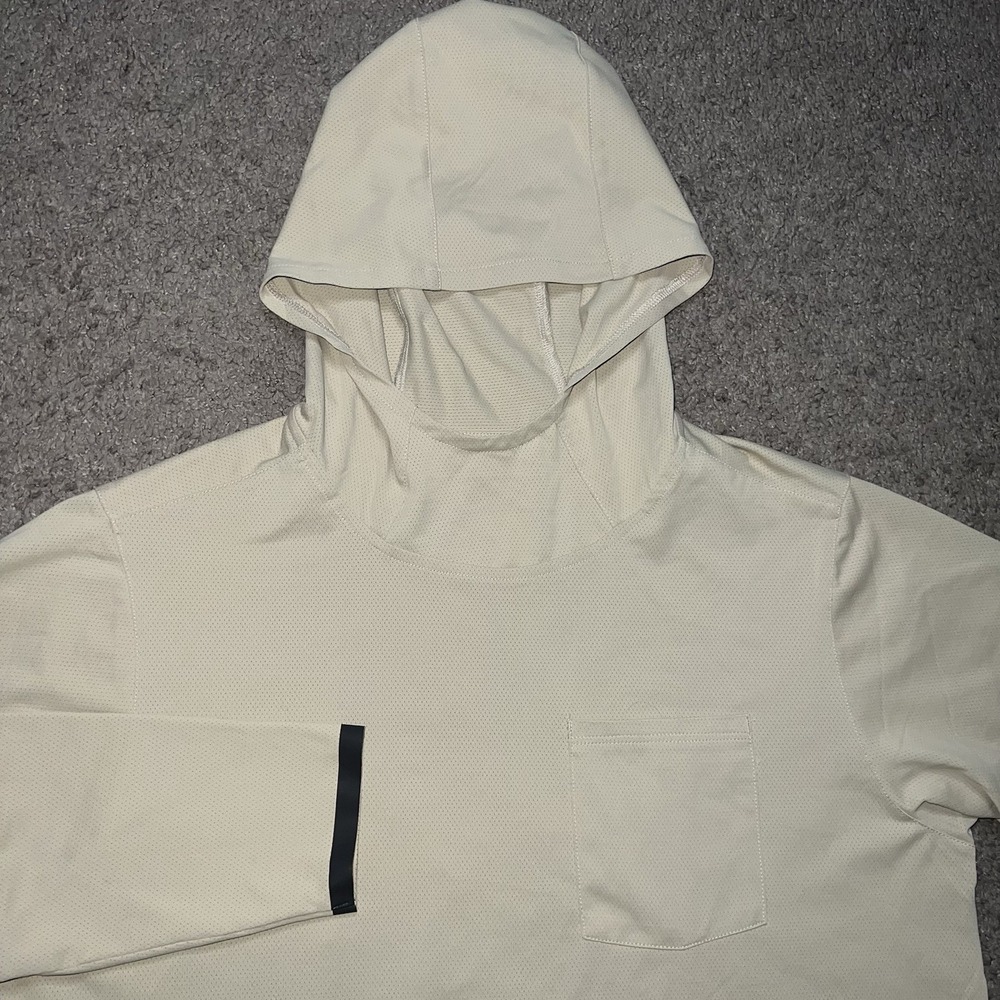 686 Let's Go Tech Hoodie Sun Hoodie Mens Small Putty